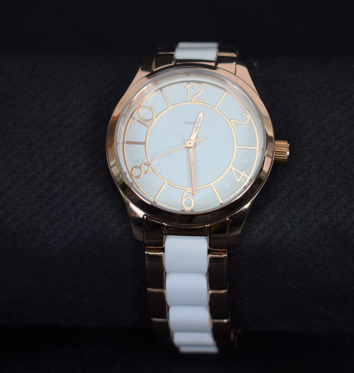 Armbanduhr Bicolor-Optik Edelstahl rosé vergoldet